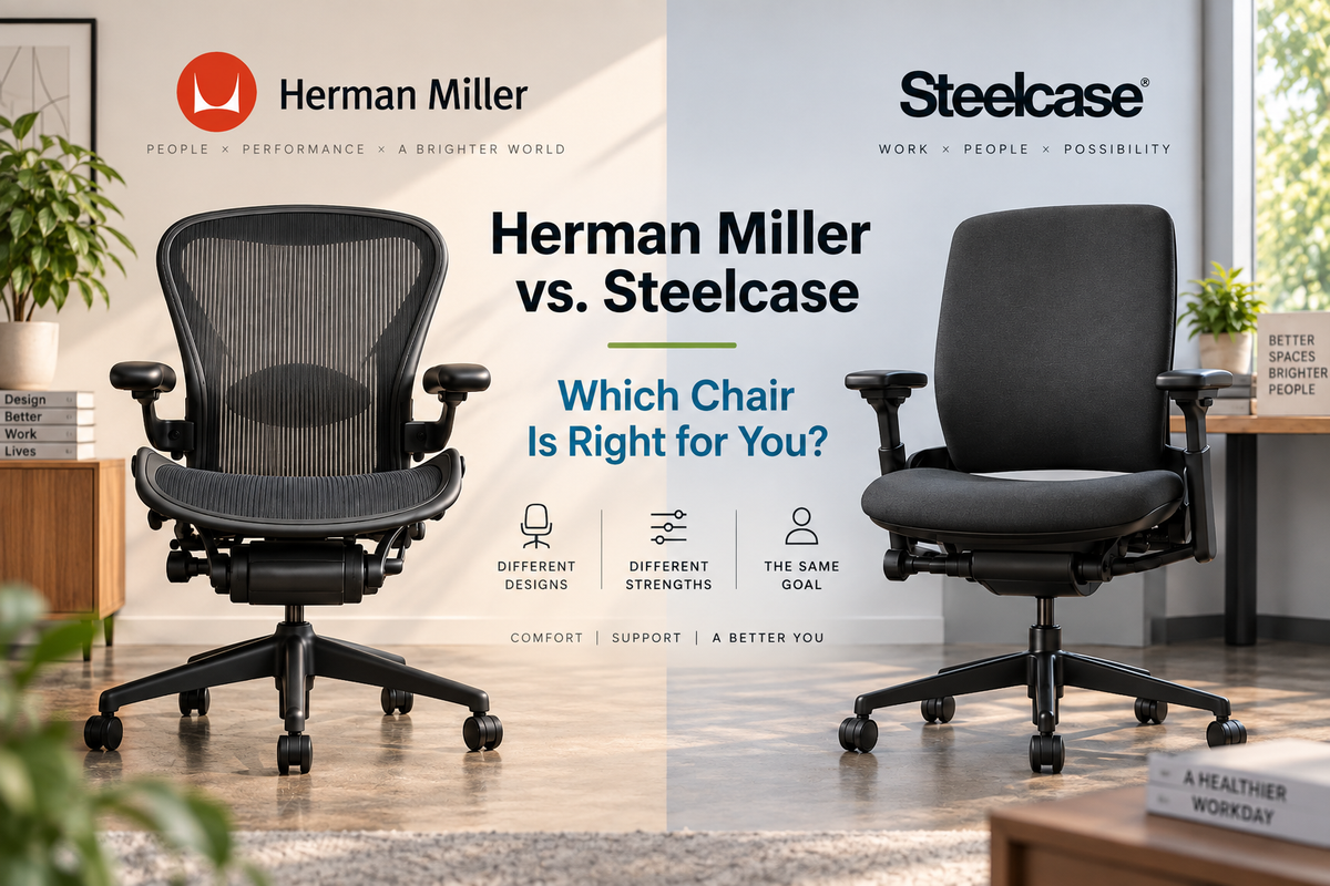 Herman Miller vs. Steelcase: Which Used Chair Is Right for You?